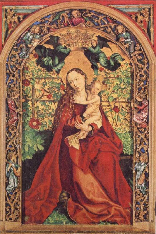 Martin Schongauer Madonna of the Rose Bower Norge oil painting art